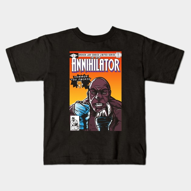 The Iron Annihilator Kids T-Shirt by AndreusD